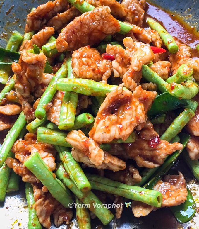 รูปของ หมูผัดพริกขิงถั่วฝักยาว