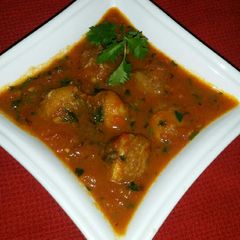 Fish balls curry A picture of Fish balls curry.