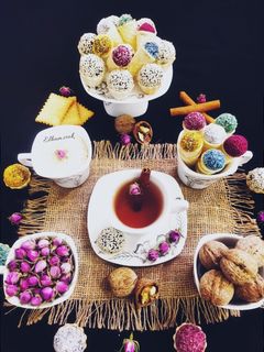 عکسی از دستور توپک خرمایی گردویی 😍