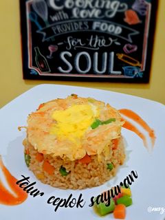 Foto resep Telur Ceplok Sayuran