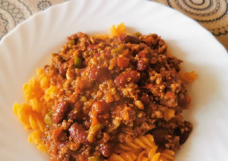 Pasta con relleno de burritos