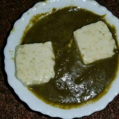 Palak paneer A picture of Palak paneer.