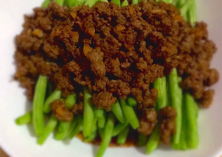 Resep Buncis Siram Daging Cincang | Cara Masak Buncis Siram Daging Cincang Yang Mudah Dan Praktis