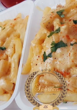 صورة لوصفة بطاطس بصوص الجبنة