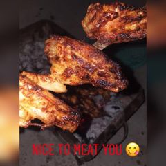 A picture of BBQ WINGs🍗.