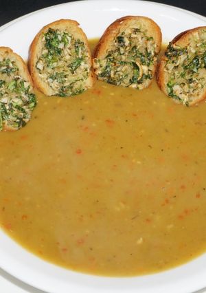 A picture of Vegan Split Green Pea Soup.