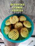 Greentea crumbs cookies