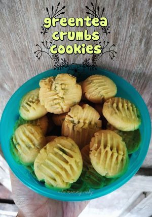 Foto resep Greentea crumbs cookies