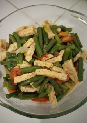 Foto resep Tumis kacang panjang tempe