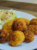 Bolitas de coliflor con queso