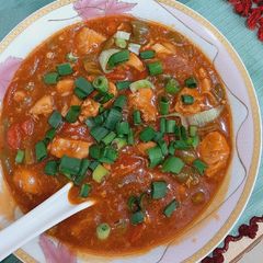 A picture of Sweet n sour red curry.