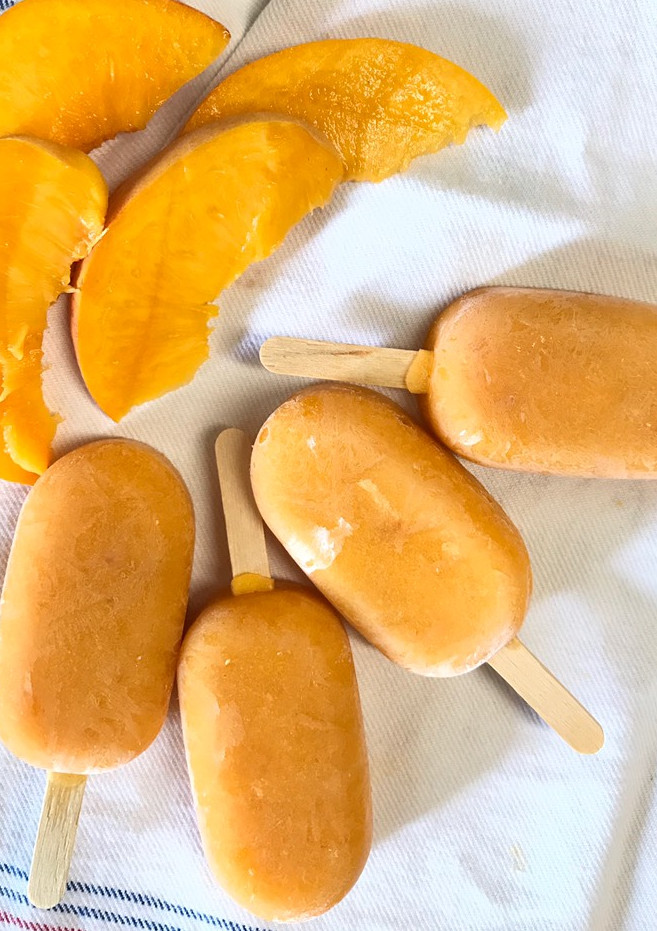 Una foto de Polos de melocotón🍑 y limón🍋