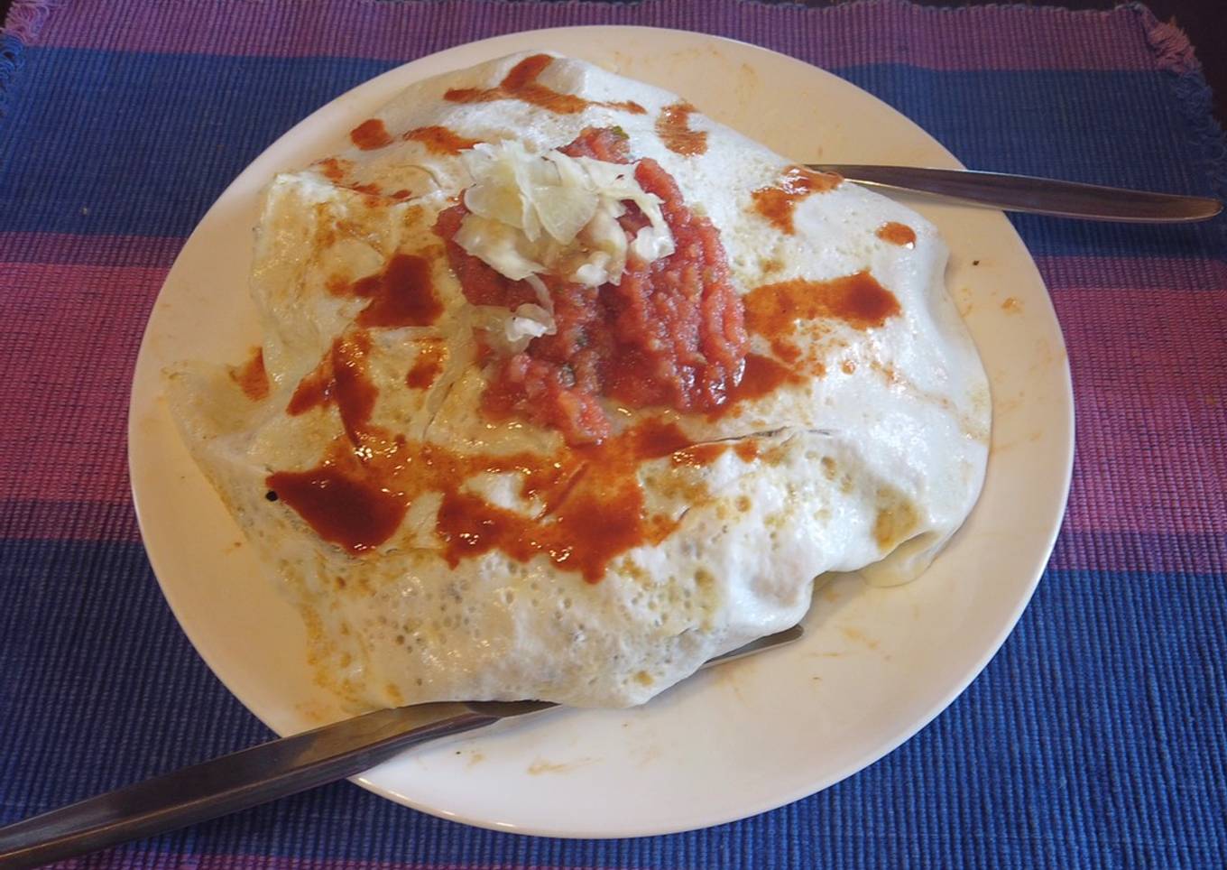 Omelette with rice