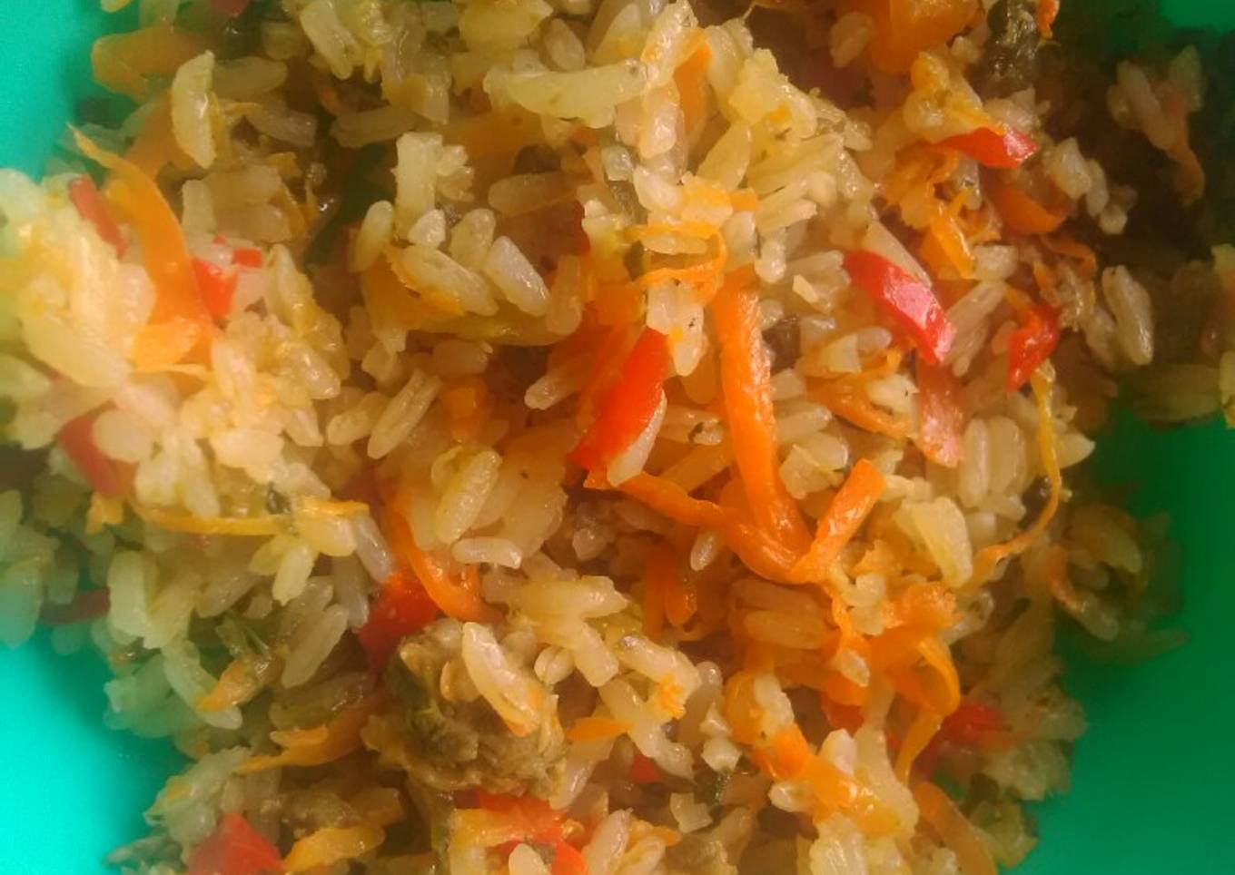 Arroz de carne molida