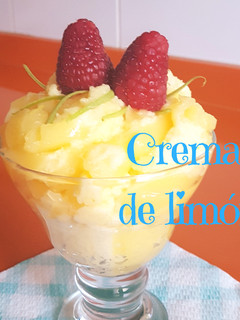 Una foto de Crema de limón, ideal para diabéticos y dietas