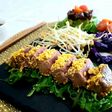 Mini tataki con nachos y Mini Tartar de atún rojo