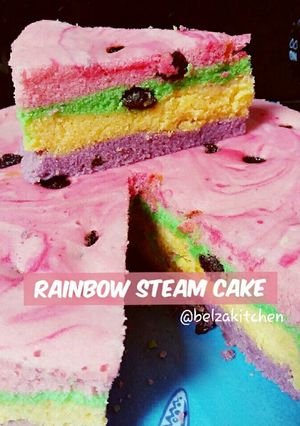 Foto resep Rainbow Steam Cake