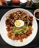 Jajang sốt tương đen - thịt heo xào kim chi Hàn Quốc