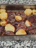 Pierna de cordero al horno con patatas