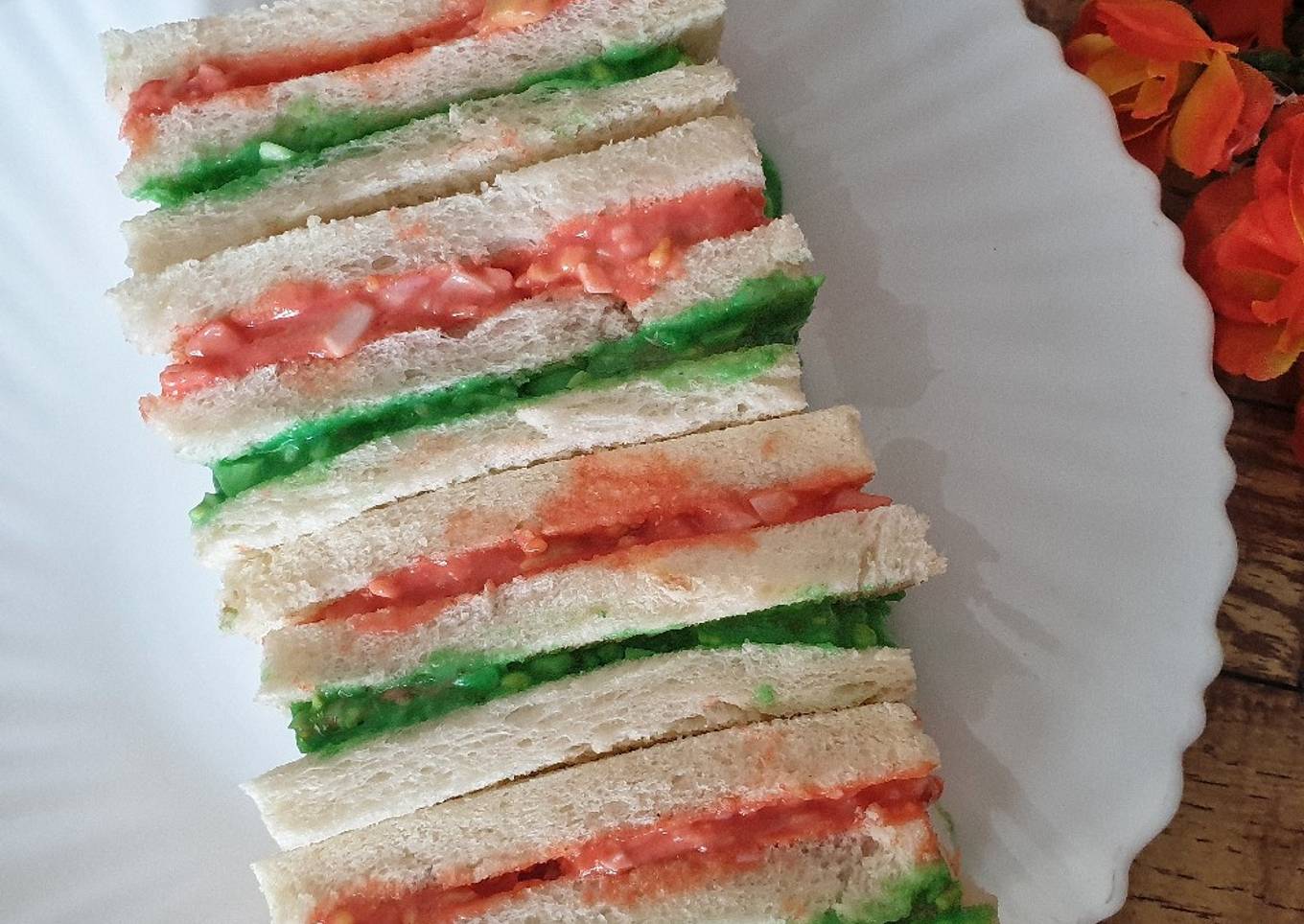 3 Color Ribbon Sandwiches
