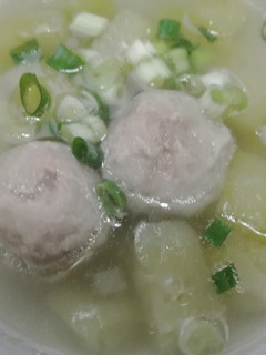 大黃瓜貢丸湯 的食譜成品照片