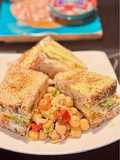 Chicken Cilantro Hummus Guacamole Sandwich