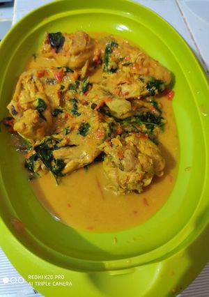 Foto resep Ayam kemangi bumbu kuning pedas