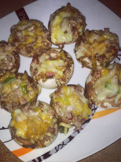 Una foto de Champiñones portobello rellenos