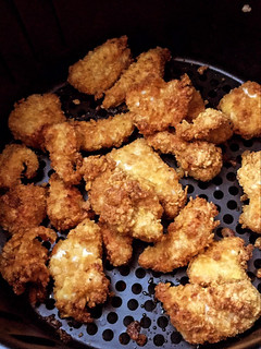 Una foto de Pollo rebozado en airfryer