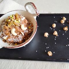 A picture of Soya halwa.