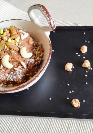 A picture of Soya halwa.