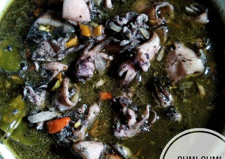 Cumi cumi masak hitam simpel enak