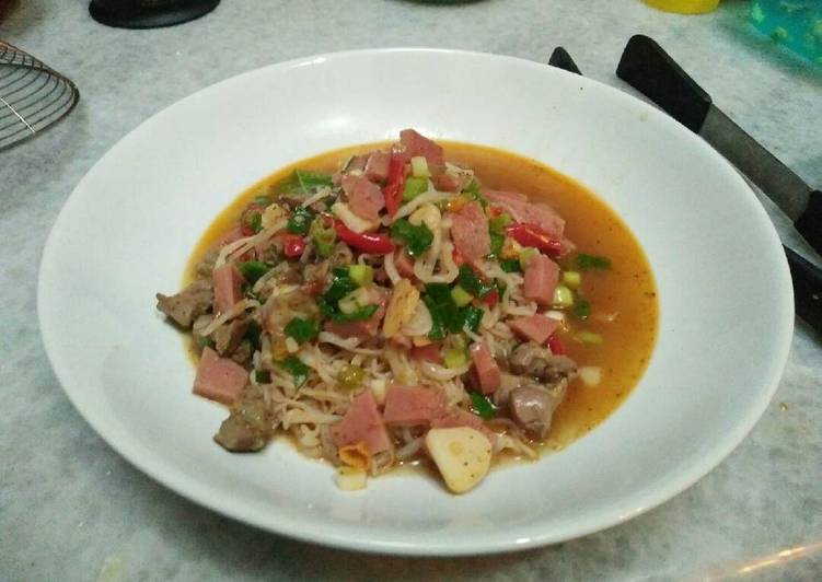 Shirataki kuah (menu keto)