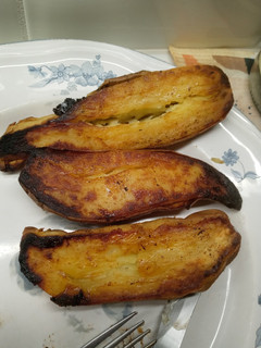 A picture of Baked Sweet Potatoes with Maple Crème Fraîche.