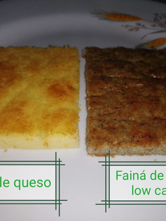 Una foto de Fainá de queso y low carbs