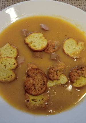 Sárgaborsóleves recept fotója