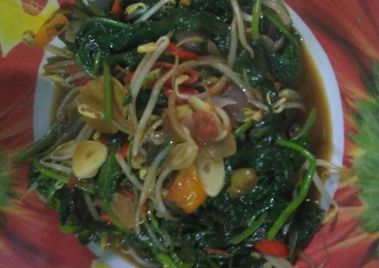 Resep Tumis bayam dan tauge💞 Lezat