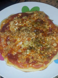 Una foto de Pizza sin horno
