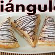Triángulos rellenos de cabello de ángel