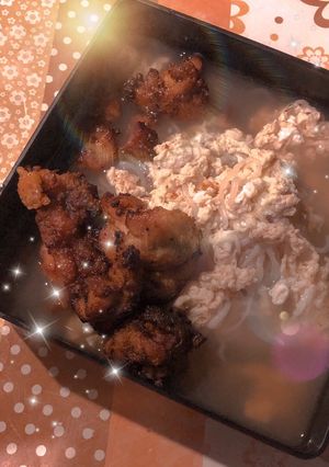 Foto resep Shirataki kuah + ayam goreng crispy DEBM