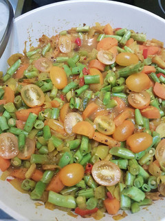 A picture of Tumeric Beans and Carrots.