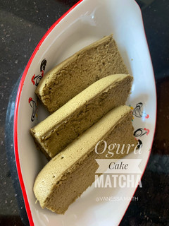 Foto resep Ogura Matcha cake selembut kapas