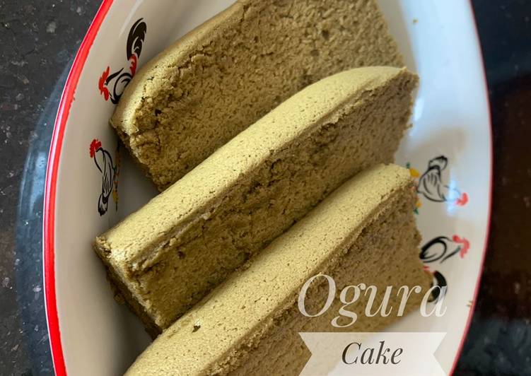 Resep: Ogura Matcha cake selembut kapas sederhana dan enak