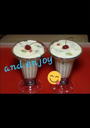 A picture of Fruit custard.