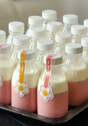 Foto resep Puding Sedot Strawberry