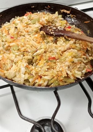 Una foto de Tarta de sobrantes de verduras