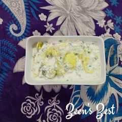 A picture of Iceberg Lettuce Raita.