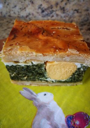 Una foto de Torta Pascualina de espinacas💚