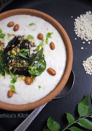 A picture of Curd Oats Congee.