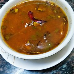 A picture of Udupi Tomato Rasam.